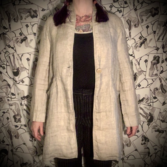 Eileen Fisher Linen Jacket - Picture 2 of 5
